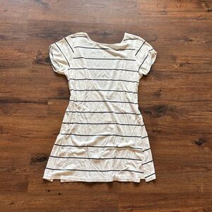 Striped backless Short Sleeve Billabong Dress
